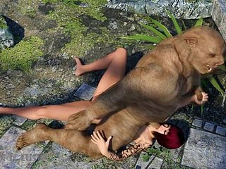 Babi serangan Subhuman & kasar mengongkek Awek 3D Hottie! Seks dengan Monsters 3DX