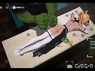 Orc Kneading [3D Hentai game] Ep.1 Oiled Kneading in the sky kinky elf