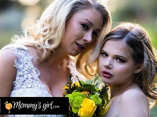 MOMMY'S Unfocused - Bridesmaid Katie Morgan Bangs Hard Her Stepdaughter Coco Lovelock Up ahead Her Wedding