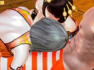 Hentai 3D - اللعنة مع فتاتين صينيتين ويابانيتين حارتين حسب الطلب