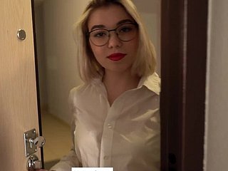 Tutor babe fucked by partisan not susceptible table to hand dwelling-place POV
