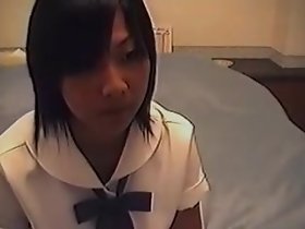 Japanese teenage school girl